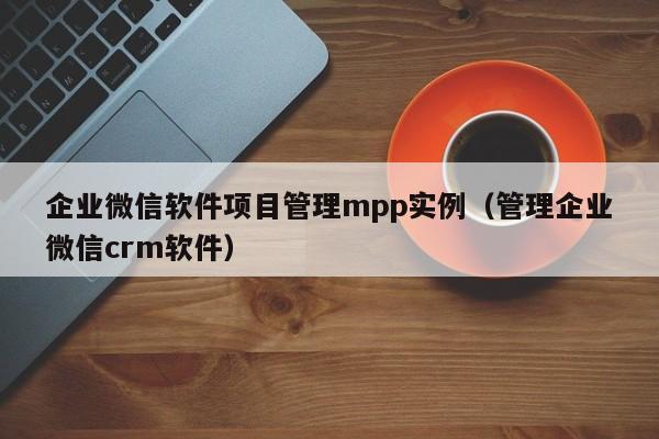 企业微信软件项目管理mpp实例（管理企业微信crm软件）