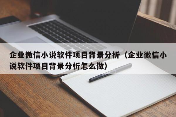 企业微信小说软件项目背景分析（企业微信小说软件项目背景分析怎么做）