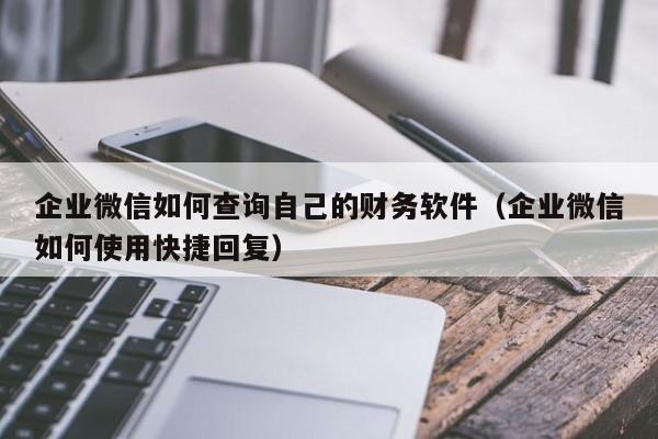 企业微信如何查询自己的财务软件（企业微信如何使用快捷回复）