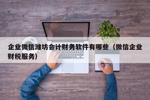 企业微信潍坊会计财务软件有哪些（微信企业财税服务）