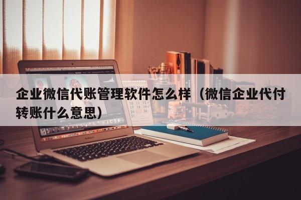 企业微信代账管理软件怎么样（微信企业代付转账什么意思）