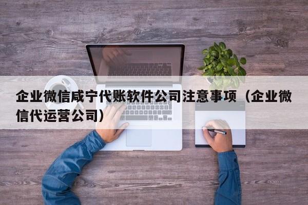 企业微信咸宁代账软件公司注意事项（企业微信代运营公司）