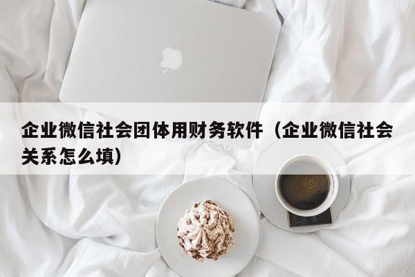 企业微信社会团体用财务软件（企业微信社会关系怎么填）