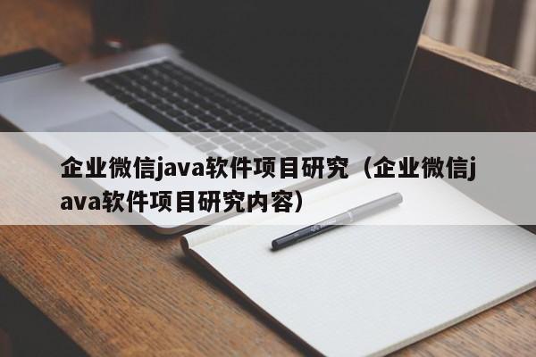 企业微信java软件项目研究（企业微信java软件项目研究内容）